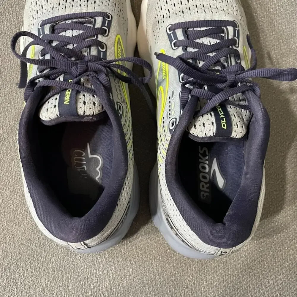 Brooks Womens Glycerin 20 Neutral Running Shoe - Light Blue Peacoat Nightlife 11